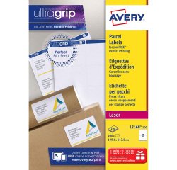 Etiquettes adresses laser 199,6 x 143,5 mm Avery L7168-100 - Boîte de 200