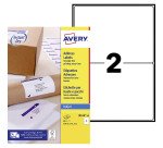 Etiquettes adresses jet d'encre 199,6 x 143,5 mm Avery J8168-40 - Pochette de 80