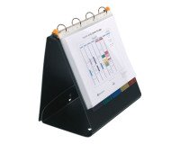 Carpeta de presentación de 4 anillas recubierta de plástico A4 Exacompta Exashow - Reverso 4 cm negro