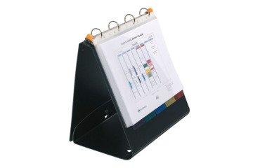 Carpeta de presentación de 4 anillas recubierta de plástico A4 Exacompta Exashow - Reverso 4 cm negro