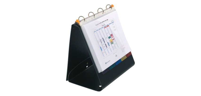 Classeur 4 anneaux plastifié de présentation Exacompta Exashow A4 - Dos 4 cm noir