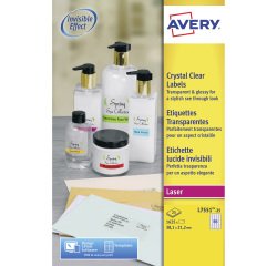 Pak 1625 adresetiketten Avery L 7551 38,1 x 21,2 mm voor laserprinter