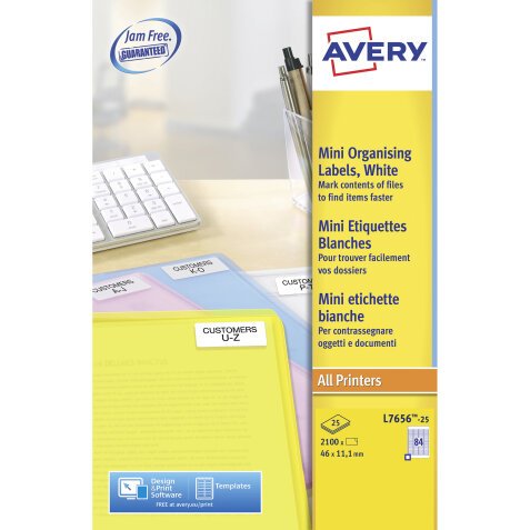 Etiquette adresse laser Avery blanche