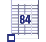 Etiqueta de dirección láser blanca de 46 x 11,1 mm Avery L7656 - Caja de 25 hojas