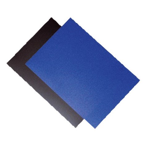 Cubiertas para encuadernar PVC 180 micras A4 azul opaco Paquete de 100