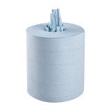 Box of 6 wiping rolls for central dispensing color blue