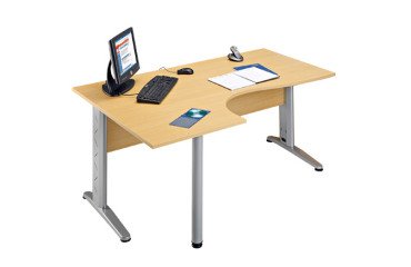 Bureau compact Altys L 160 cm piètement L métal