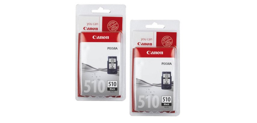 Canon PG510 Pack 2 Tonerkartuschen schwarz für Tintenstrahldrucker