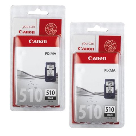 Canon PG 510 Pack 2 cartuchos originales negros (2x220 páginas)