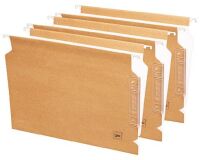 Carpetas colgantes para armarios 24 x 32 cm A4 Kraft bicolor Gio Lomo en V