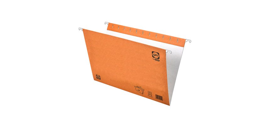 Carpetas colgantes para cajones 32 x 24 cm A4 Kraft Bicolor Gio lomo V