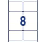 Etiquettes adresses jet d'encre 99,1 x 67,7 mm Avery J8165-40 - Pochette de 320