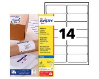 Etiquettes adresses jet d'encre 99,1 x 38,1 mm Avery J8163-100 - Boîte de 1400