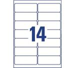 Etiquettes adresses jet d'encre 99,1 x 38,1 mm Avery J8163-40 - Pochette de 560