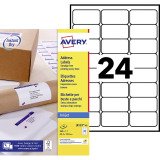 Etiquettes adresses jet d'encre 63,5 x 33,9 mm Avery J8159-40 - Pochette de 960