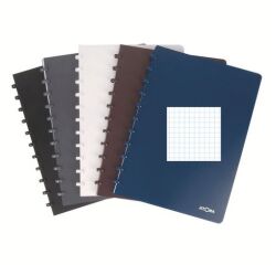 Cahier spirale Atoma Polypropylène Tendance - A4 21 x 29 cm - petits carreaux - 144 pages