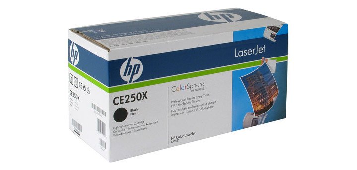 Toner HP 504X CE250X haute capacite noir pour imprimante laser