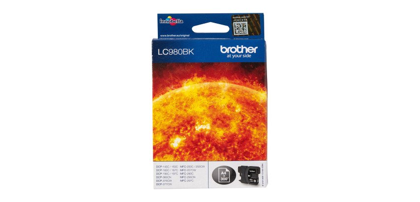 Cartouche Brother LC980 noire pour imprimante jet d'encre