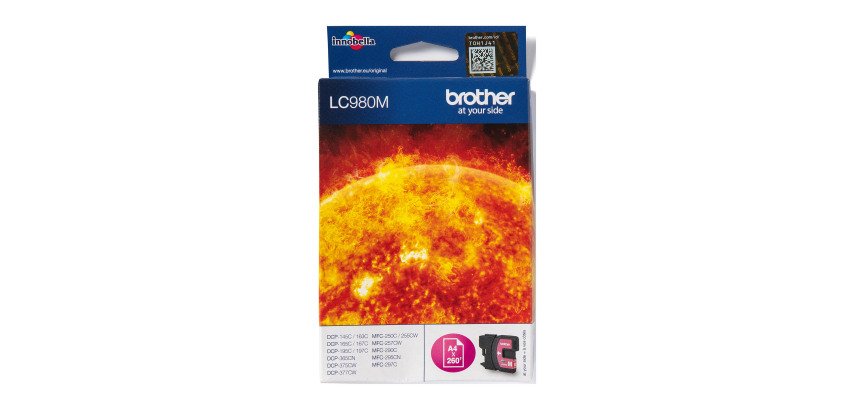 Cartouche Brother LC980 couleurs séparées pour imprimante jet d'encre