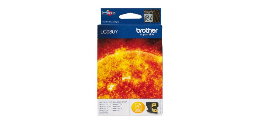 Cartouche Brother LC980 couleurs séparées pour imprimante jet d'encre