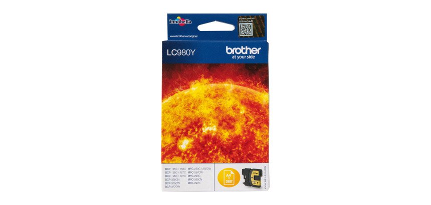 Cartouche Brother LC980 couleurs séparées pour imprimante jet d'encre