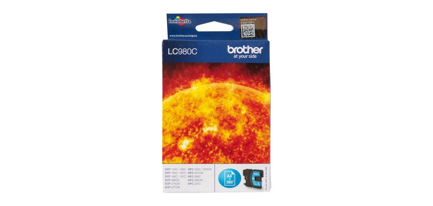 Cartouche Brother LC980 couleurs séparées pour imprimante jet d'encre