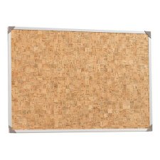 Information board, cork 90x60cm, aluminium frame