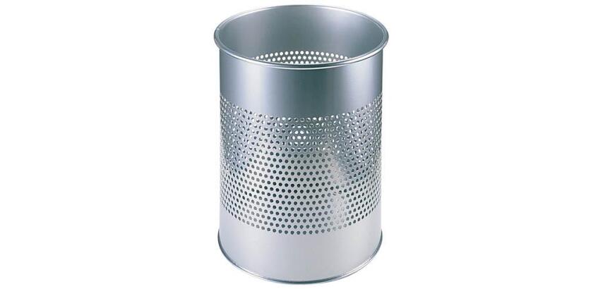 Papelera de metal perforada Durable 15L