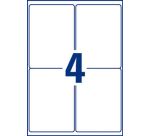 Etiquette ultra résistante laser 99.1 x 139 mm Avery L4774-20 blanche - Pochette de 80