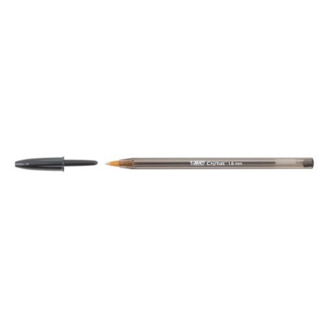 Bolígrafo Bic Cristal punta 1,6 mm Trazo 0,6 mm Negro