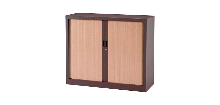 Armoire à rideaux monobloc Généric corps métal - L 120 x H 100 x P 43 cm - NF-OEC et GS