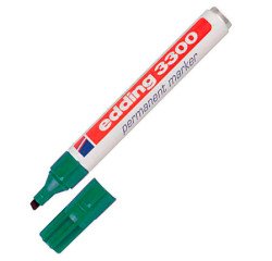 Rotulador permanente edding 3300 Punta Biselada Verde