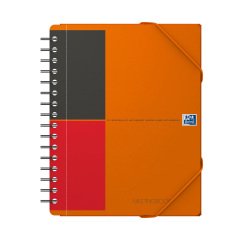 Spiraalschrift Oxford Meetingbook formaat A5 - wit gelijnd - 160 pagina's 