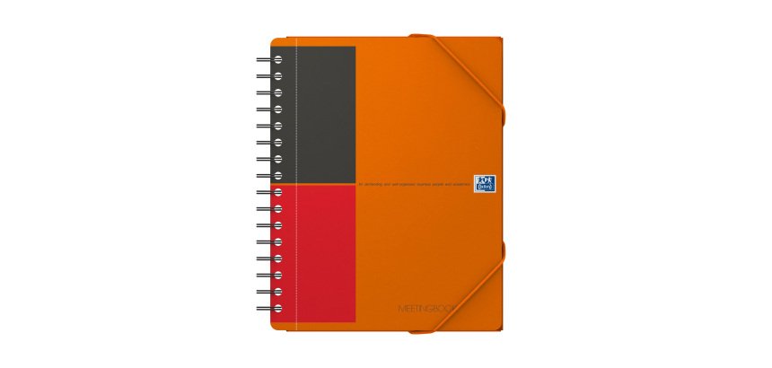 Cahier à spirales Oxford Meetingbook Format A5 - blanc ligné - 160 pages