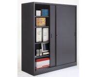 Armario de oficina metálico desmontable Gran volumen puertas correderas