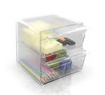 Clasificador Archicubo 2 Cajones Pequeños + 1 Grande de Archivo 2000