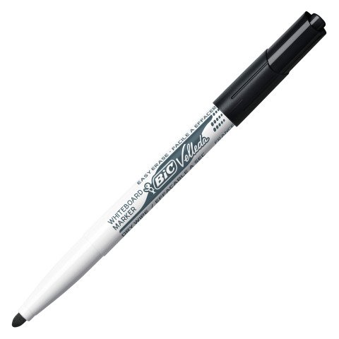 Rotulador de pizarra blanca Bic Velleda 1741 punta cónica negro