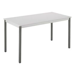 Table multi-usages gris clair L 180 x P 80 cm - Éco
