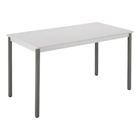 Mesa multiuso Eco 160 x 80 cm. Tablero Gris claro con patas color Gris Antracita.