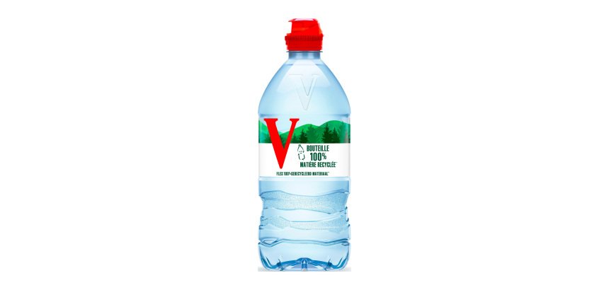 Wasser Vittel Flasche 75 cl Sportverschluss - Pack von 15 