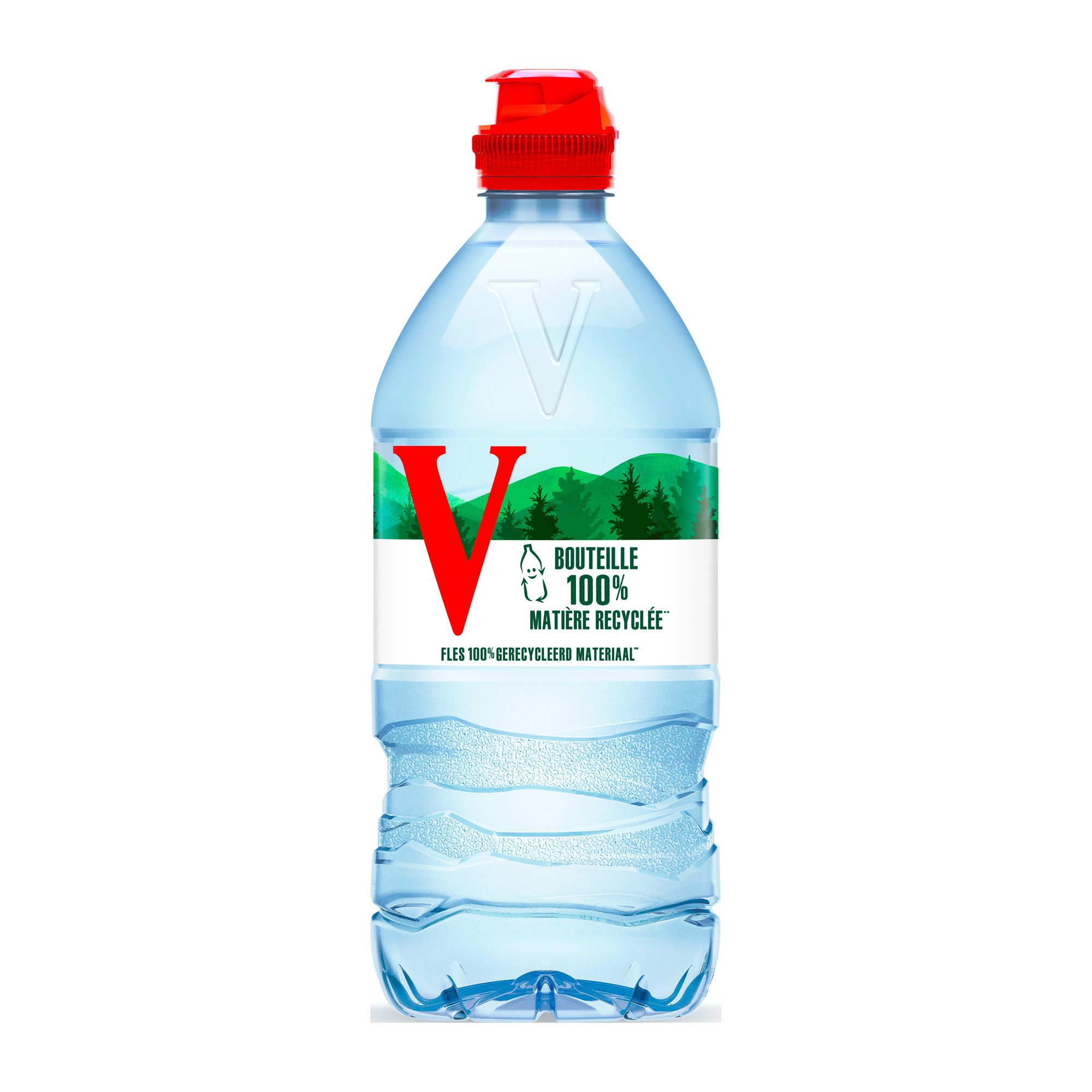 Evian | Eau minérale|Non pétillante|Bouchon sport|PET | 6 x 75 cl