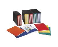 Set van 5 containers met 25 geassorteerde mappen rug 1,5 cm
