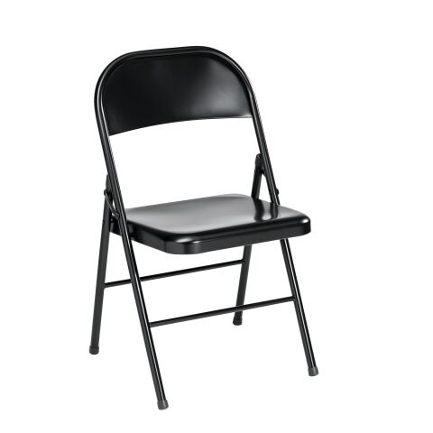 Silla pleglable Metal Negra