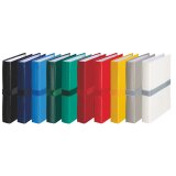 Expandable file folder Exacompta, velcro fastening and 13 cm back - colored