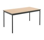 Table de réunion modulaire rectangle avec bords arrondis antichocs L 140 x  P 70 cm Multiformes confort