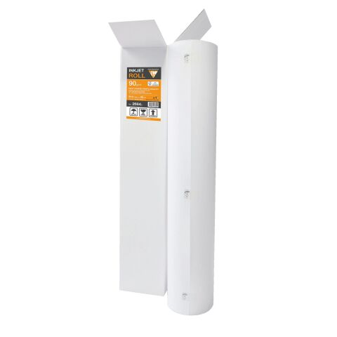 Rollo de papel para plotter capa mate Clairefontaine - 0,914 x 45 m - 90 g