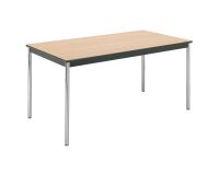 Mesa rectangular Confort patas cromadas