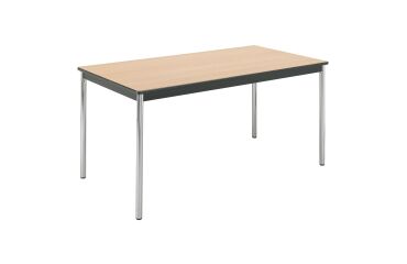 Mesa rectangular Confort patas cromadas
