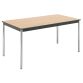 Table de réunion modulaire rectangle avec bords arrondis antichocs L 140 x  P 70 cm Multiformes confort