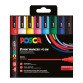 Marqueur Posca PC5M couleurs assorties pointe ogive 1,8 à 2,5 mm - Etui de 8
